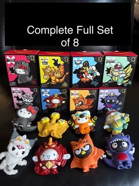 McDonald's Hello Kitty SET Godzilla Full Complete Boxed 8 Happy Meal Toys 2026